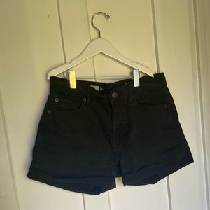Black Denim Shorts